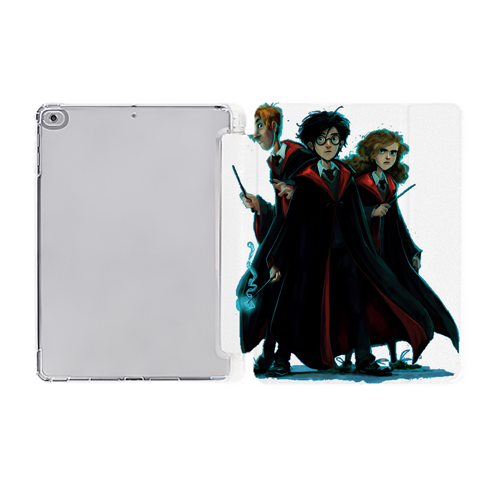 （画像用） Harry Potter ハリー・ポッターシリーズ IPad ケース ペン収納付き 三つ折りスタンド PUレザー×シリコン 対応機種9.5/10.5/10.9インチ